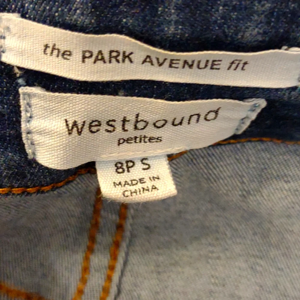 PETITES Pull On Denim Jeans SZ 8PS By Westbound - Picture 6 of 10